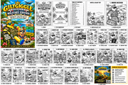 GiltGiggle Daydream No. 03 Military Edition full book overview with cover, contents, 25 coloring scenes, back cover, and download package
