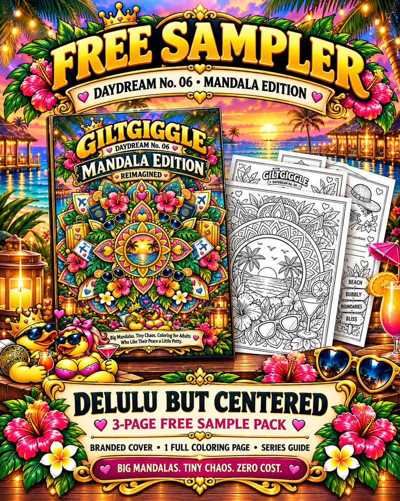 GiltGiggle FREE SAMPLER Daydream No. 06 Mandala Edition - Delulu But Centered