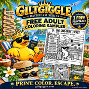 GiltGiggle free adult coloring sampler - The One-Way Ticket